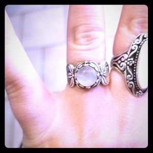 🌈Rainbow moonstone sterling silver💍